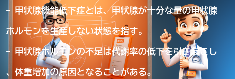 甲状腺機能低下症と体重増加に関するよくある質問と回答の要点まとめ