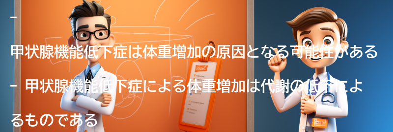 甲状腺機能低下症と体重増加の関連する他の健康問題の要点まとめ