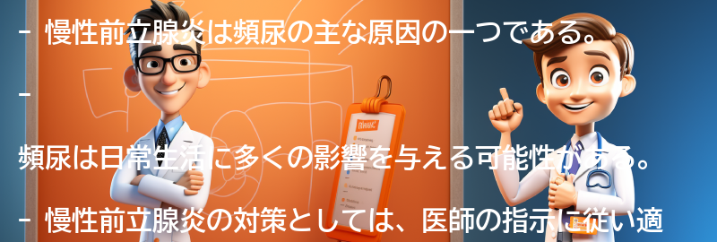 慢性前立腺炎と頻尿の影響が生活に及ぼす影響の要点まとめ