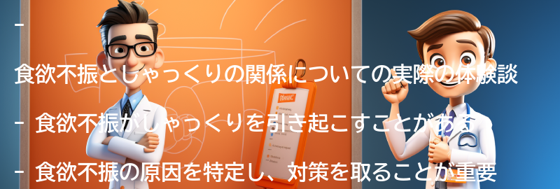 食欲不振としゃっくりの関係についての実際の体験談の要点まとめ