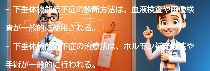 下垂体機能低下症の診断方法と治療法の要点まとめ