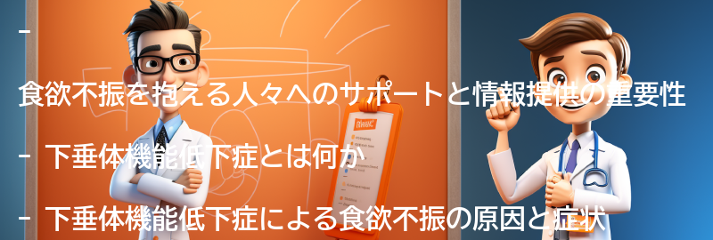 食欲不振を抱える人々へのサポートと情報提供の要点まとめ