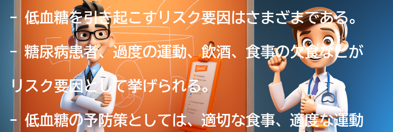 低血糖を引き起こすリスク要因とは？の要点まとめ