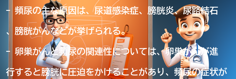 頻尿の主な原因とは？の要点まとめ