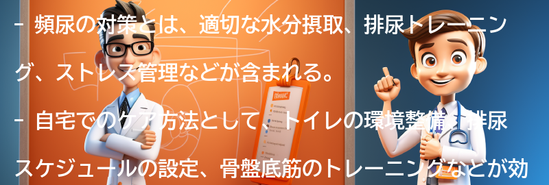 頻尿の対策と自宅でのケア方法の要点まとめ