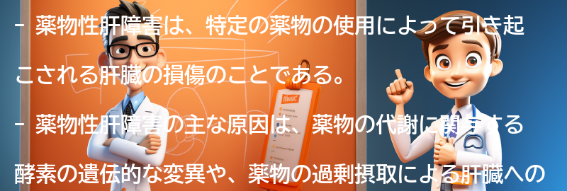 薬物性肝障害の主な原因とリスク要因の要点まとめ