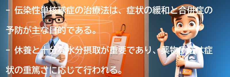 伝染性単核球症の治療法とは？の要点まとめ