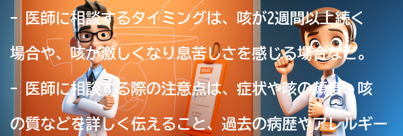 医師に相談するタイミングと注意点の要点まとめ