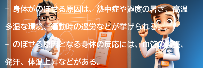 身体がのぼせる原因とは？の要点まとめ