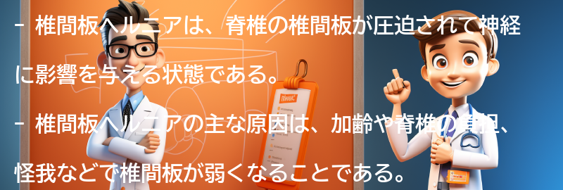 椎間板ヘルニアとは何か？の要点まとめ