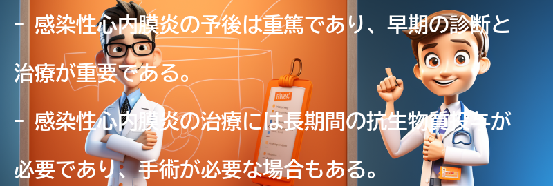 感染性心内膜炎の予後と生活への影響の要点まとめ