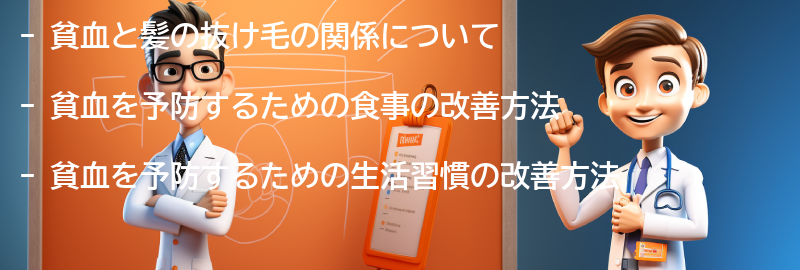 貧血を予防するための食事と生活習慣の改善方法の要点まとめ