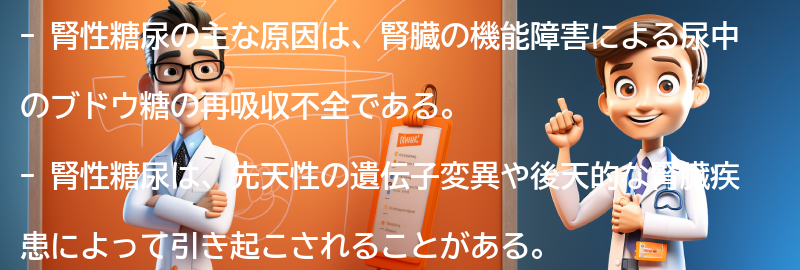 腎性糖尿の主な原因とは？の要点まとめ