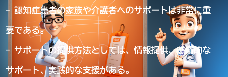 認知症患者の家族や介護者へのサポートの重要性の要点まとめ