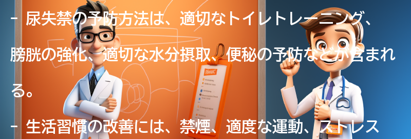 尿失禁の予防方法と生活習慣の改善の要点まとめ