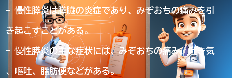 慢性膵炎の症状とは？の要点まとめ