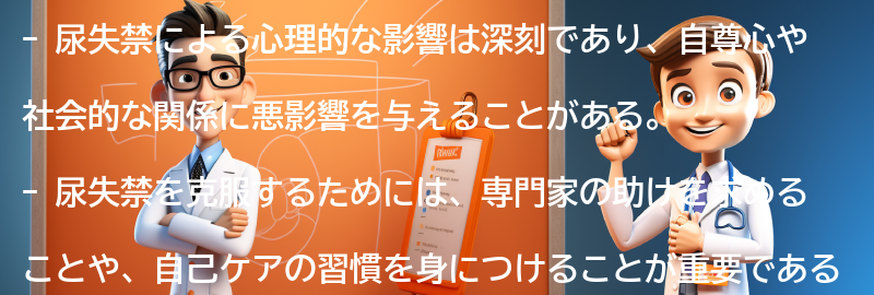 尿失禁による心理的な影響と克服方法の要点まとめ