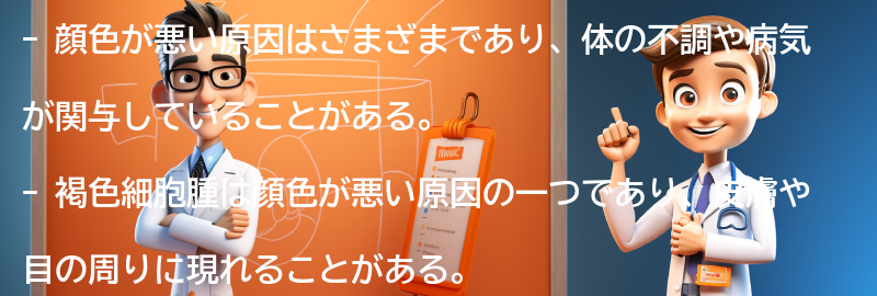 顔色が悪い原因とは？の要点まとめ