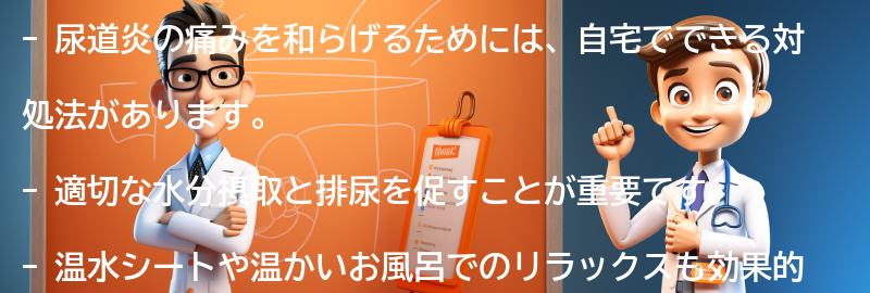 尿道炎の痛みを和らげるための自宅でできる対処法の要点まとめ