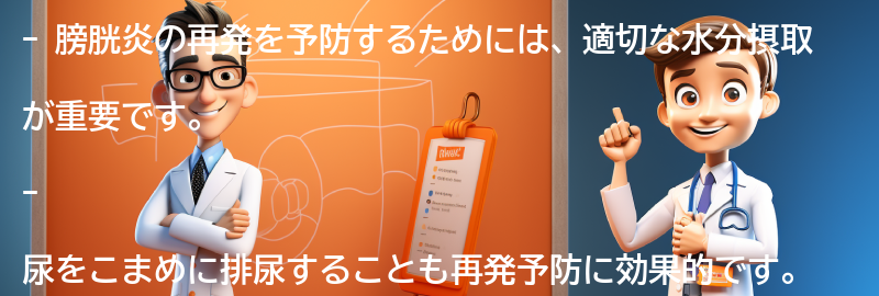 膀胱炎の再発を予防するための方法の要点まとめ