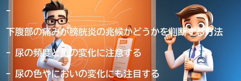 下腹部の痛みが膀胱炎の兆候かどうかを判断する方法の要点まとめ