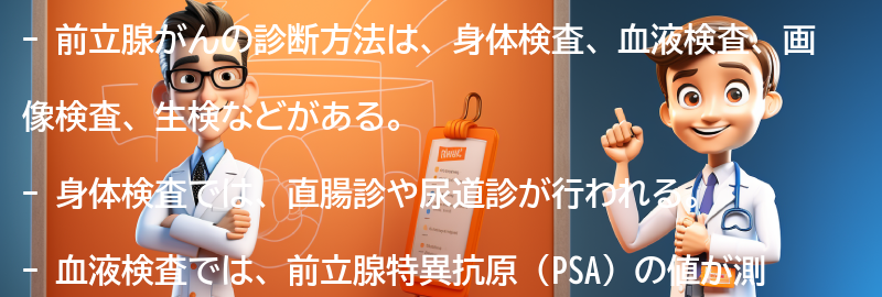 前立腺がんの診断方法の要点まとめ