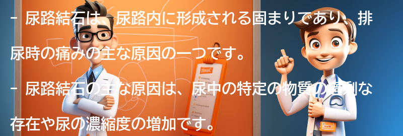 尿路結石の原因は何ですか？の要点まとめ