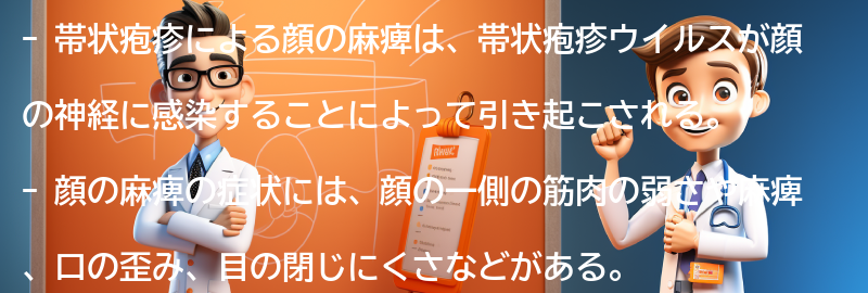 顔の麻痺の症状と進行の仕方の要点まとめ