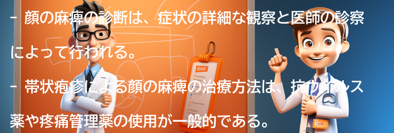 顔の麻痺の診断と治療方法の要点まとめ