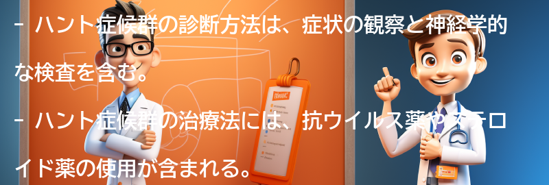 ハント症候群の診断方法と治療法についての要点まとめ