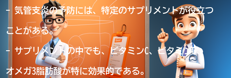 気管支炎の予防に役立つサプリメントとは？の要点まとめ