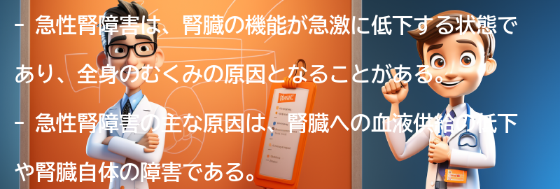 急性腎障害とは何ですか？の要点まとめ