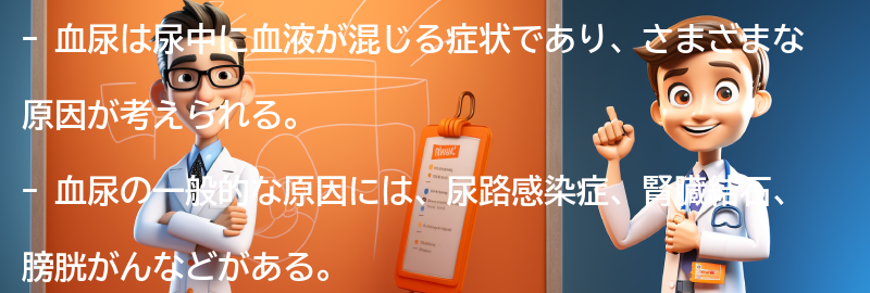 血尿の一般的な原因と病気の関連性の要点まとめ