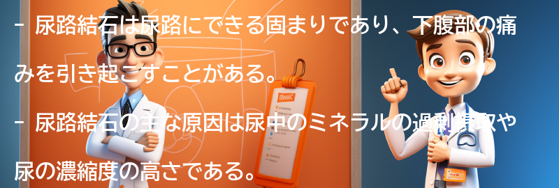 尿路結石に関するよくある質問と回答の要点まとめ