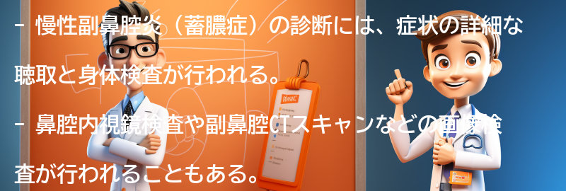 慢性副鼻腔炎（蓄膿症）の診断方法の要点まとめ