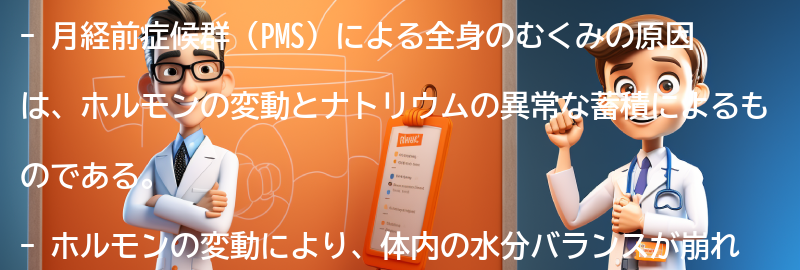 PMSによる全身のむくみの原因とはの要点まとめ