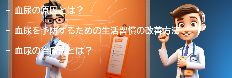 血尿を予防するための生活習慣の改善方法の要点まとめ