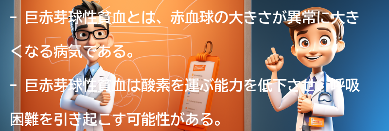 巨赤芽球性貧血と呼吸困難の関係についての要点まとめ