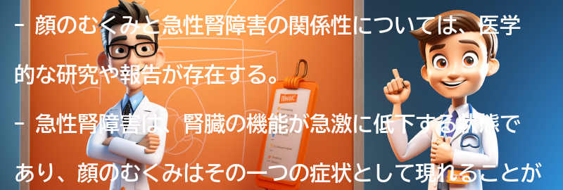 顔のむくみと急性腎障害の関係性の要点まとめ