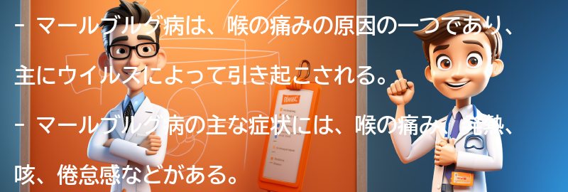 マールブルグ病の主な症状と原因の要点まとめ