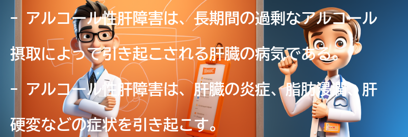 アルコール性肝障害とは何ですか？の要点まとめ