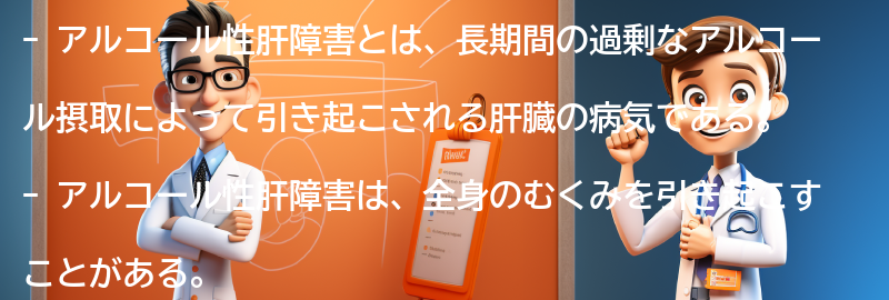 アルコール性肝障害を引き起こさないための注意点と生活改善策の要点まとめ