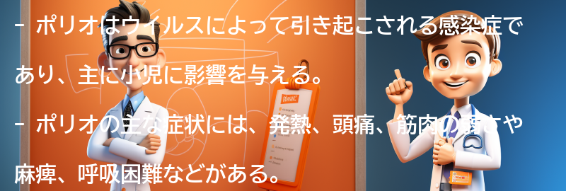 ポリオの症状とは？の要点まとめ