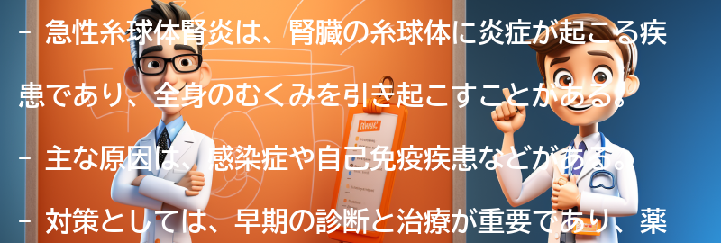 急性糸球体腎炎とは何ですか？の要点まとめ