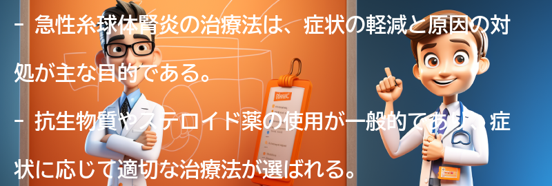 急性糸球体腎炎の治療法と予防策の要点まとめ