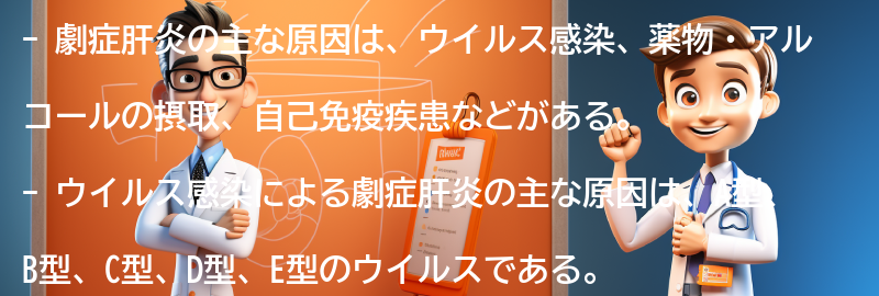 劇症肝炎の主な原因は何ですか？の要点まとめ