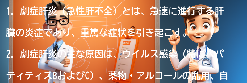 劇症肝炎に関するよくある質問と回答の要点まとめ