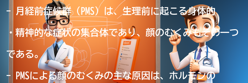 顔のむくみの原因とPMSの関係性の要点まとめ