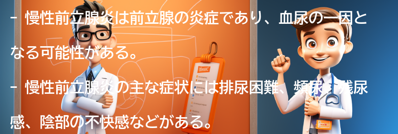 慢性前立腺炎とは何ですか？の要点まとめ