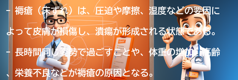 褥瘡（床ずれ）の原因とは？の要点まとめ